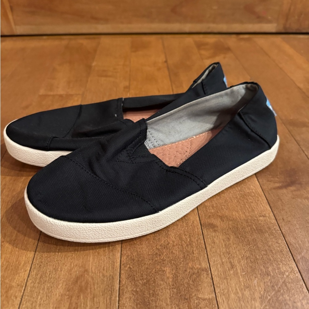 Toms Black Slip-On Shoes